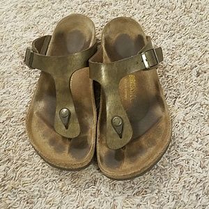 Birkenstock gizeh size 41 goldish color